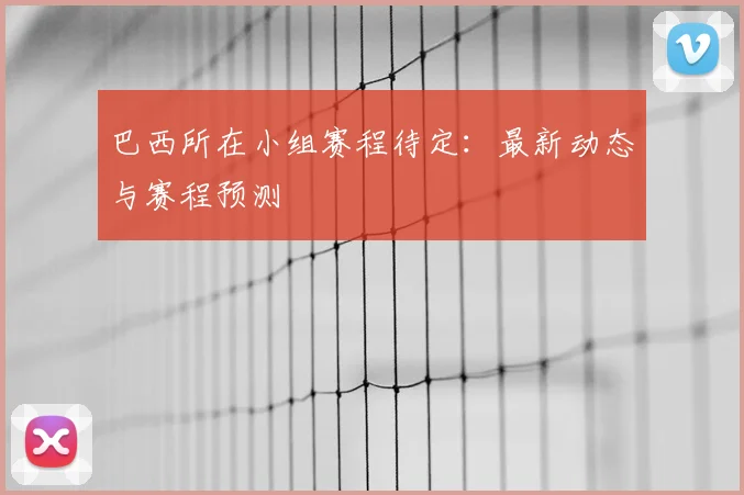 巴西所在小组赛程待定：最新动态与赛程预测